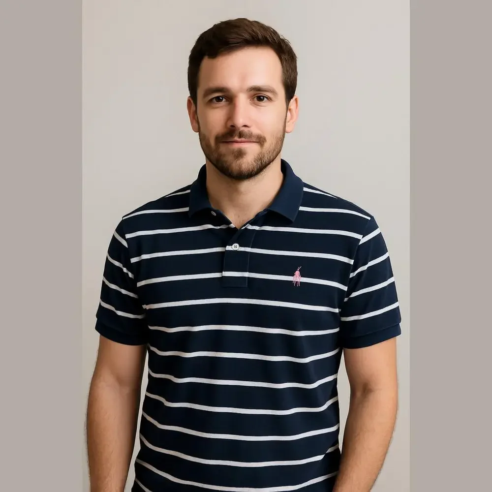 Polo Ralph Lauren Men's Polo Shirt Navy White Stripes XL